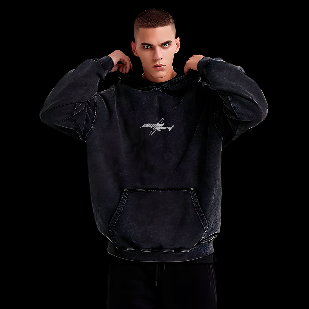 SHADOW X MONSTER ACID BLACK HOODIE