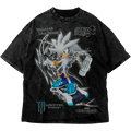 SILVER X MONSTER ACID BLACK T-SHIRT